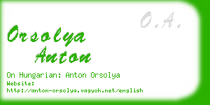 orsolya anton business card